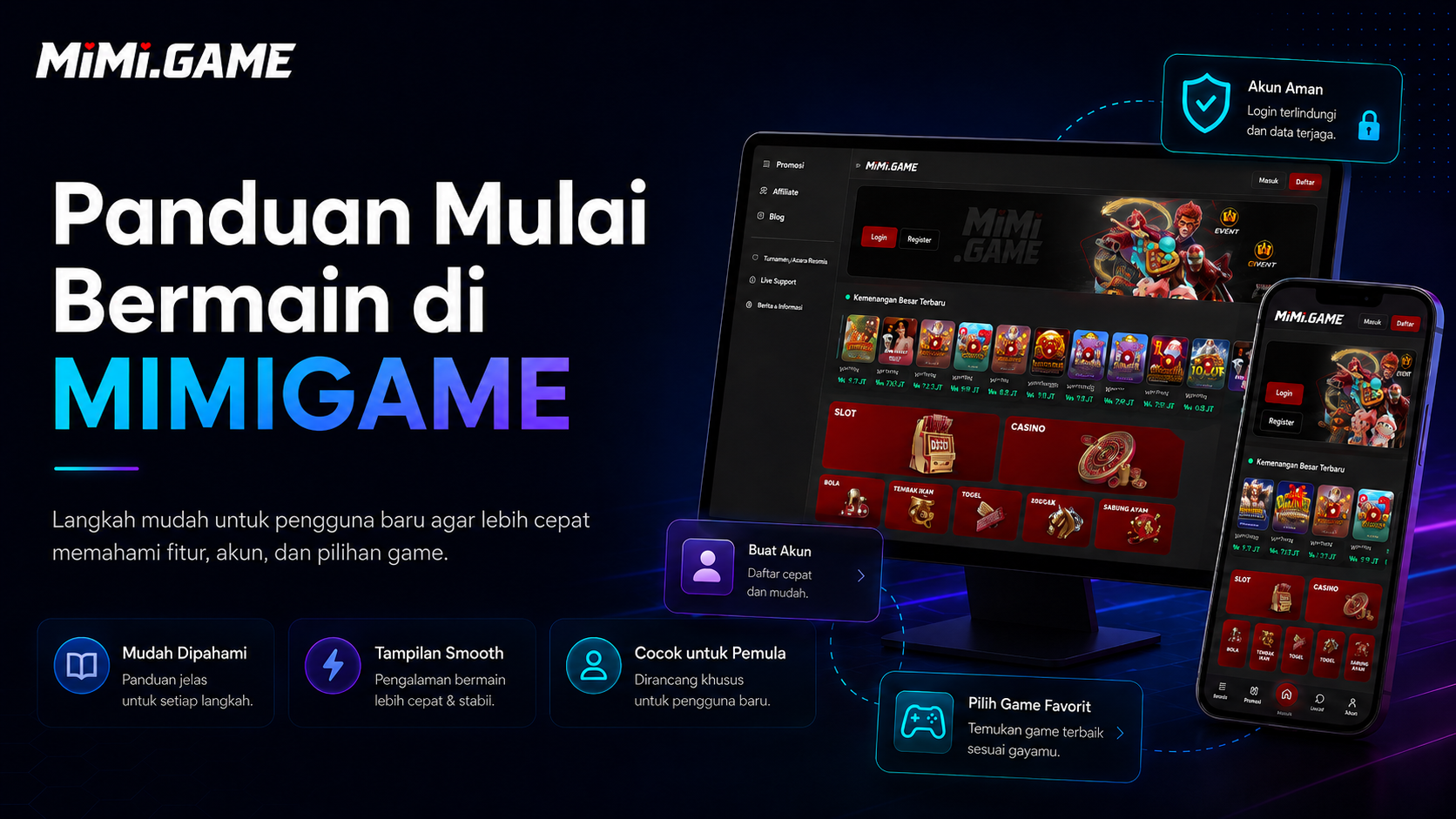 Panduan Mulai Bermain di MIMIGAME untuk Pengguna Baru